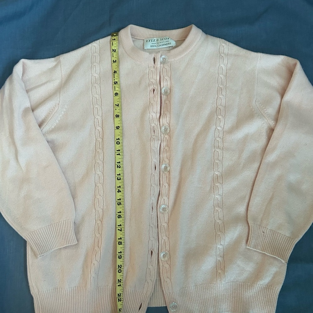 Lyle & Scott Women's Vintage Cashmere Soft Pink Cardigan